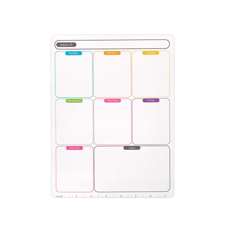 MAGNET POUR FRIGO NOTES A4 HEBDOMADAIRE