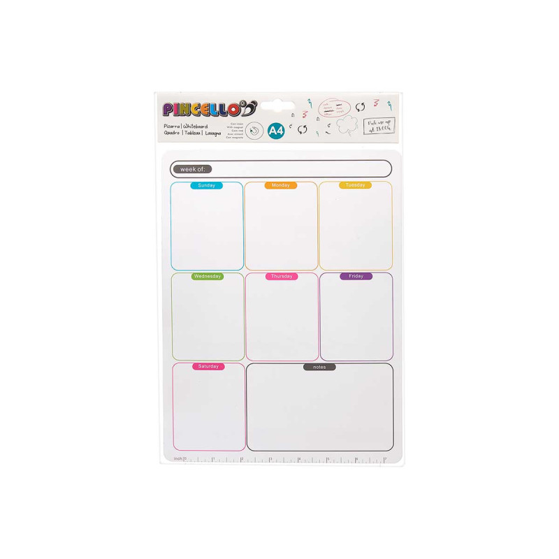MAGNET POUR FRIGO NOTES A4 HEBDOMADAIRE