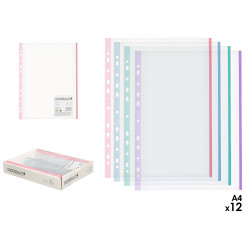SET 25 FUNDAS TRANSPARENTES COLOR FOLIO