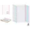 SET 25 TRANSPARENT COVERS A4 PAPER COLOUR
