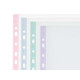 SET 25 FUNDAS TRANSPARENTES COLOR FOLIO