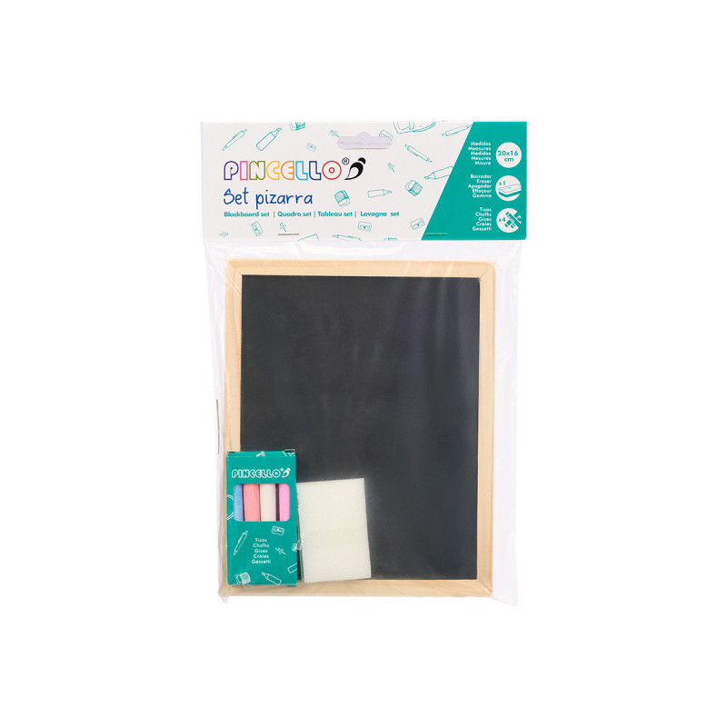 ARDOISE CRAIE  EFFACEUR 20X16CM