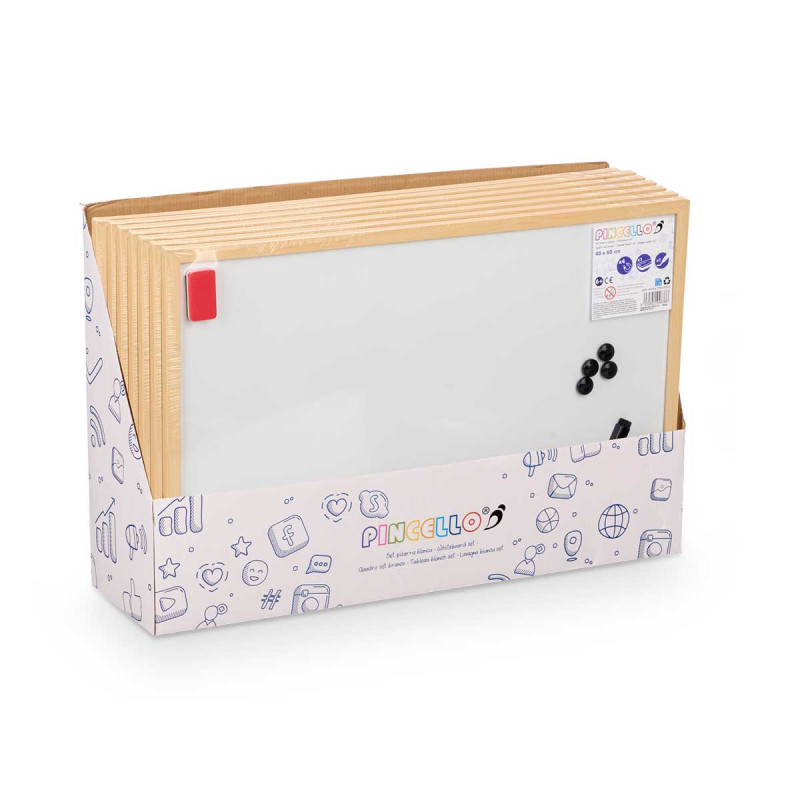 TABLERO PIZARRA BLANCA 40X60CM