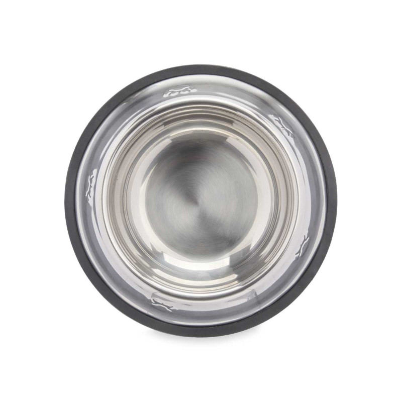 MANGEOIRE METAL 22CM EMPREINTES CAOUTCHOUC