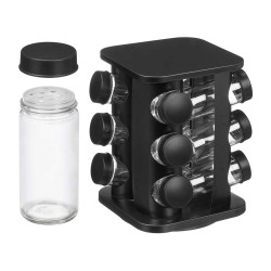 SET ESPECIERO 12 BOTES NEGRO