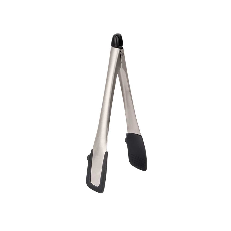 PINZA ACERO SILICONA NEGRA