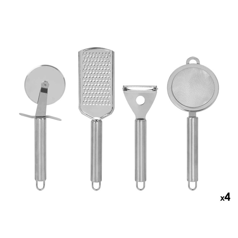 CONJUNTO 4 UTENSÍLIOS AÇO