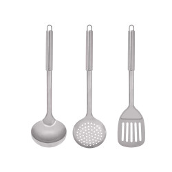 SET 3 UTENSILIOS ACERO