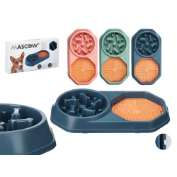 COMEDOURO DUPLO INTERATIVO SILICONE SORT 3