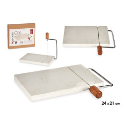 TABLE A DECOUPER FROMAGE MARBRE BLANC