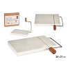 TABLE A DECOUPER FROMAGE MARBRE BLANC