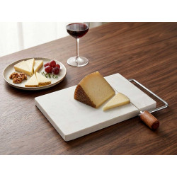 TABLE A DECOUPER FROMAGE MARBRE BLANC