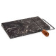 TABLE A DECOUPER FROMAGE MARBRE NOIR 