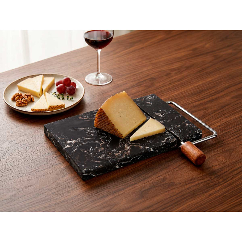 BLACK MARBLE CHEESE CUTTER BOARD