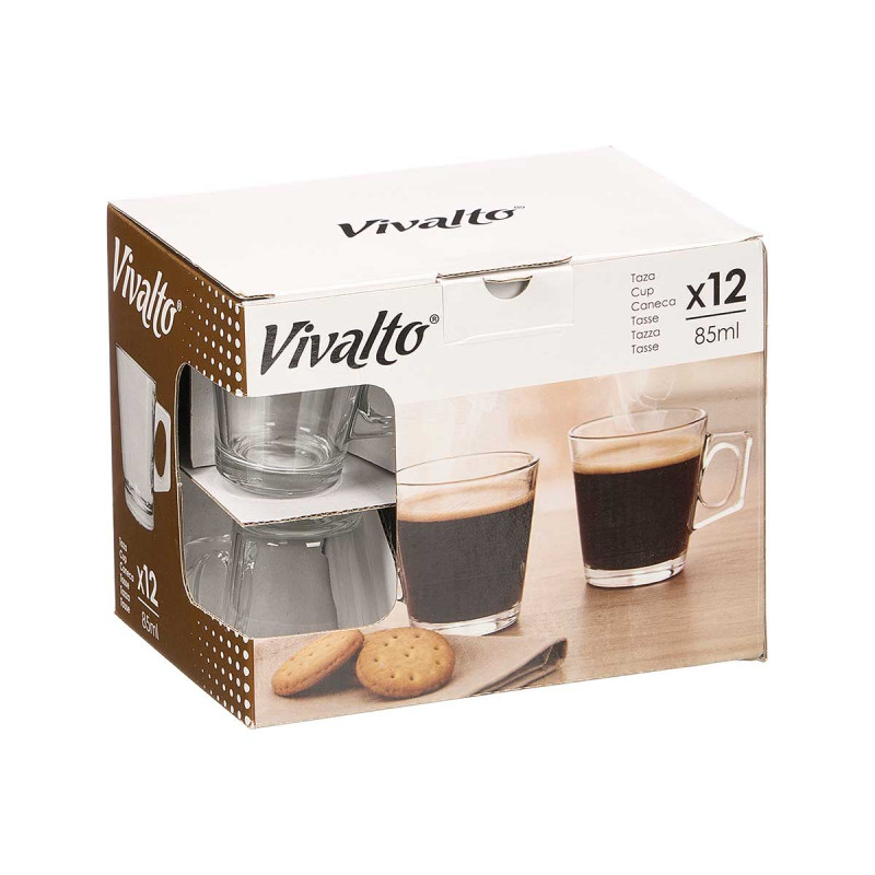 TAZA CAFE TRANSPARENTE 85 ML