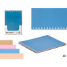 CAHIER A4 40 FEUILLES ANEAU NEUTRE COUL.ASSORT 4