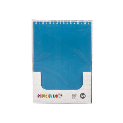 CAHIER A4 40 FEUILLES ANEAU NEUTRE COUL.ASSORT 4