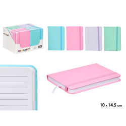 AGENDA BOLSILLO 96 PAGINAS GOMA COLOR PASTEL SURT4