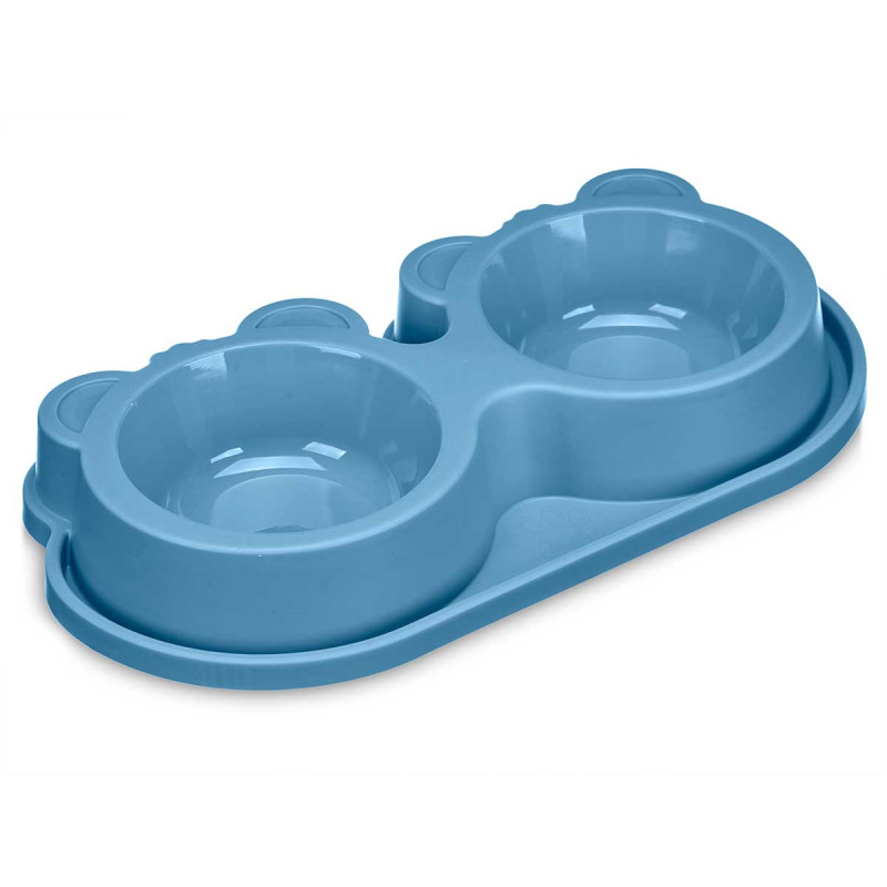 COMEDOURO DUPLO PLASTICO GRD SORT 3