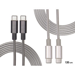 CABLE USB C C 1,2M SURT 2 COL