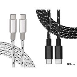CABLE NYLON USB C C 1,2M SURT 2 COL