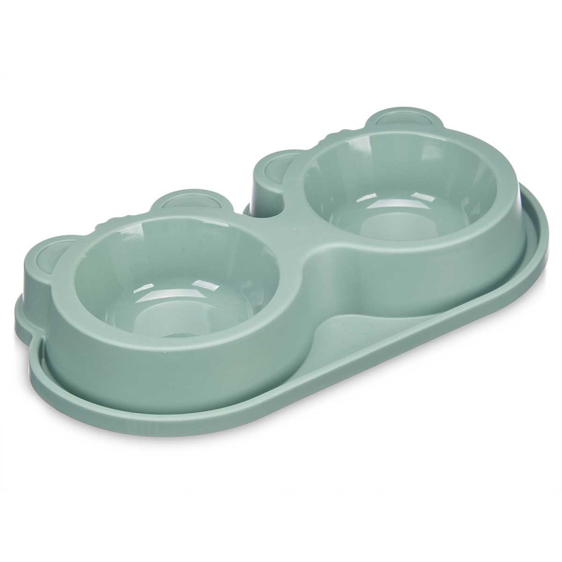 COMEDOURO DUPLO PLATICO PEQ SORT 3