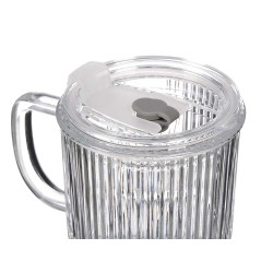 TUMBLER HANDLE LID STRAW 430ML