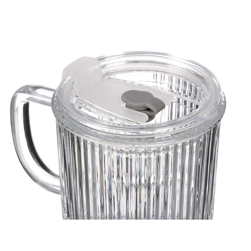 TUMBLER HANDLE LID STRAW 430ML