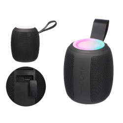ALTAVOZ LED OVALADO NEGRO