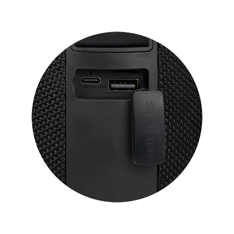 OVAL LED BLACK SPEAKER