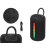 ALTAVOZ LED REDONDO NEGRO