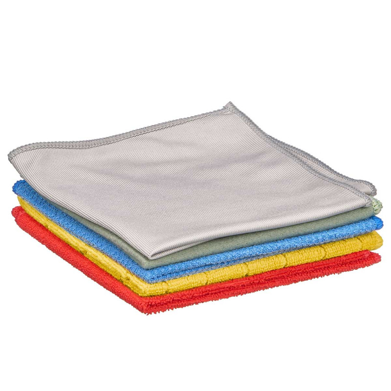 SET 5 PANNO PULIZIA 35X35CM ASS 5 COL
