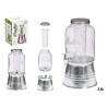 JARRE AVEC SUPORT ET REFROIDISSEUR 3800ML ARGENTE 