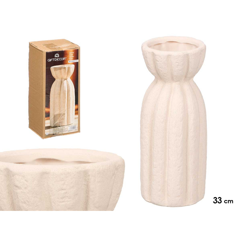 VASO GRANDE LISTADO SAHARA BRANCO