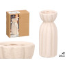 WIDE STRIPED SAHARA WHITE VASE MEDIUM