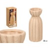 WIDE STRIPED SAHARA EARTHY VASE BIG