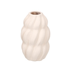 SPIRAL SAHARA WHITE VASE MEDIUM