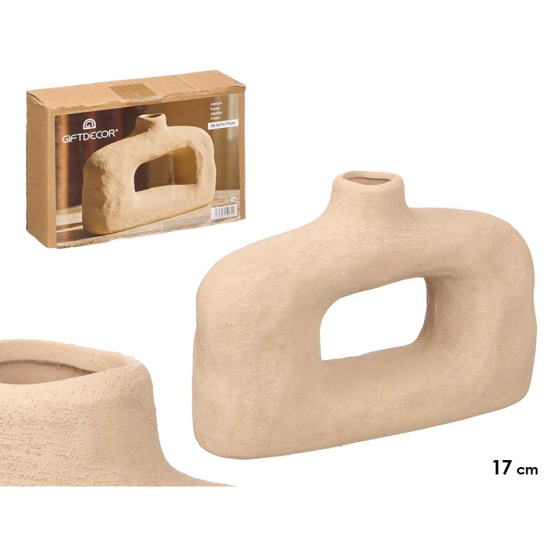 VASO MODERNO BURACO SAHARA TERROSO PEQUENO