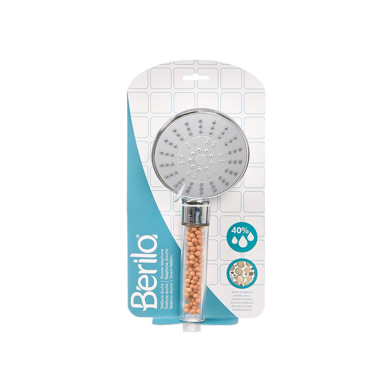 TELEFONE CHUVEIRO PEDRAS FILTRO 11 CM DIAM