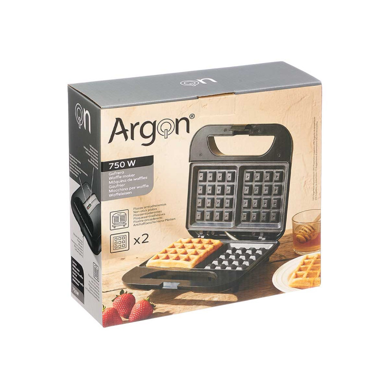GOFRERA SENCILLA NEGRA 750W