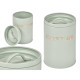 FRASCO CAFE LETRAS RELEVO VERDE MENTA