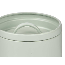 POT À AIL AVEC LETTRES EN RELIEF VERT MENTHE