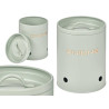 MINT GREEN ONION BIN WITH EMBOSSED LETTERING