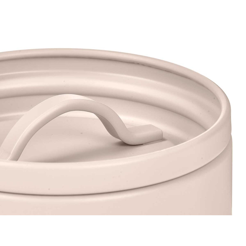 POT À SUCRE AVEC LETTRES EN RELIEF CRÈME