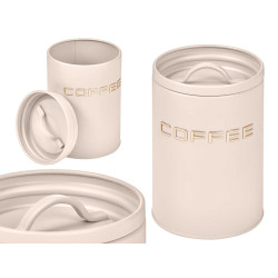 BARATTOLO CAFFE LETTERE RILIEVO CREMA