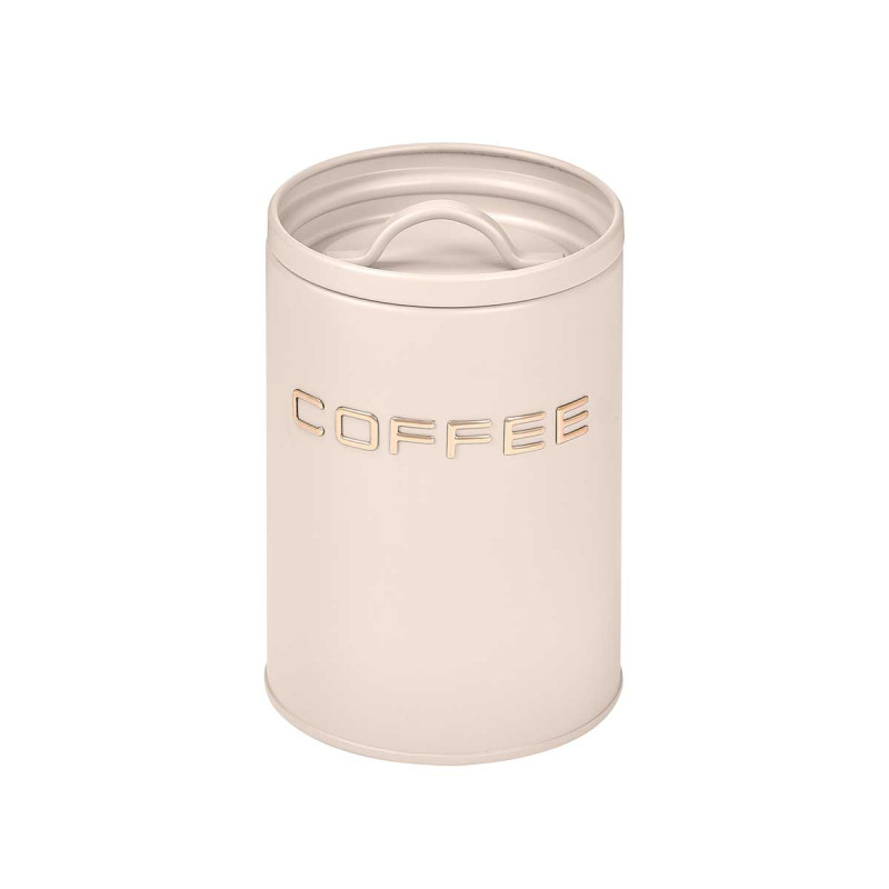 POT À CAFÉ EN RELIEF LETTRES CRÈME