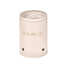 CREAM GARLIC STORAGE JAR WITH EMBOSSED LETTERING