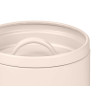 CREAM GARLIC STORAGE JAR WITH EMBOSSED LETTERING