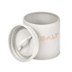POT SEL RELIEF LETTRES BLANC