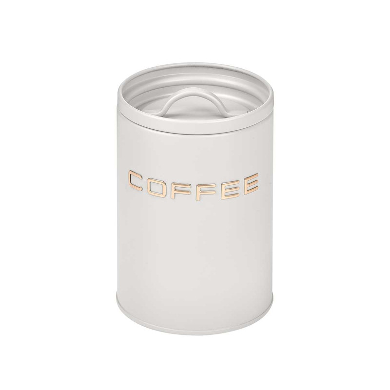 POT À CAFÉ EN RELIEF BLANC